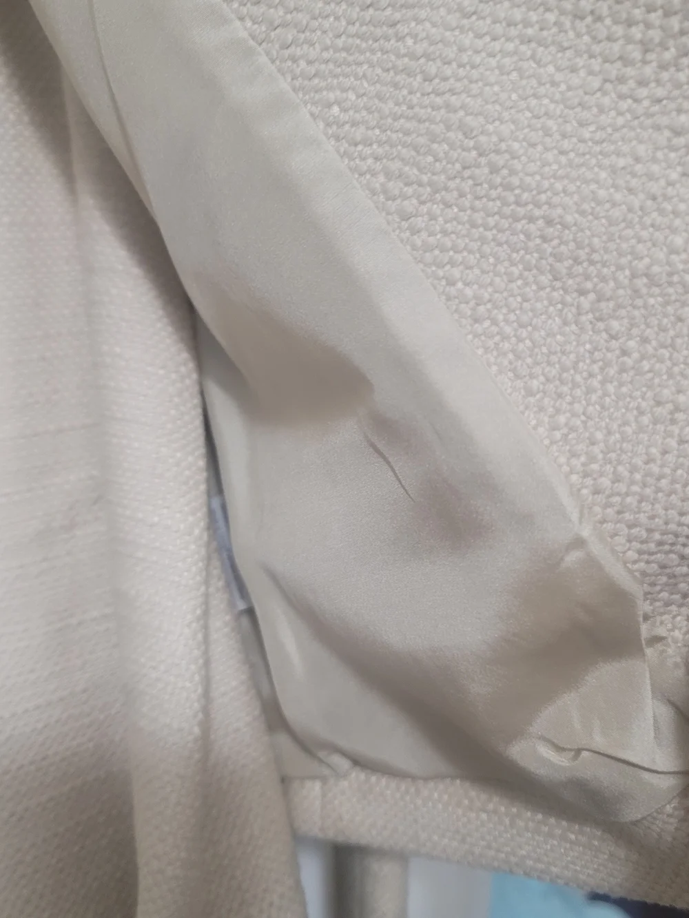 Tory Burch Cream Embellished-Collar Skirt Suit Jacket And Skirt Reg $650